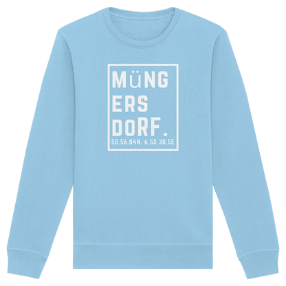 Müngersdorf Koordinaten (großer Druck auf der Brust) - Organic Basic Unisex Sweatshirt