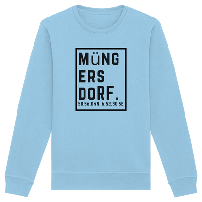 Müngersdorf Koordinaten (großer Druck auf der Brust) - Organic Basic Unisex Sweatshirt