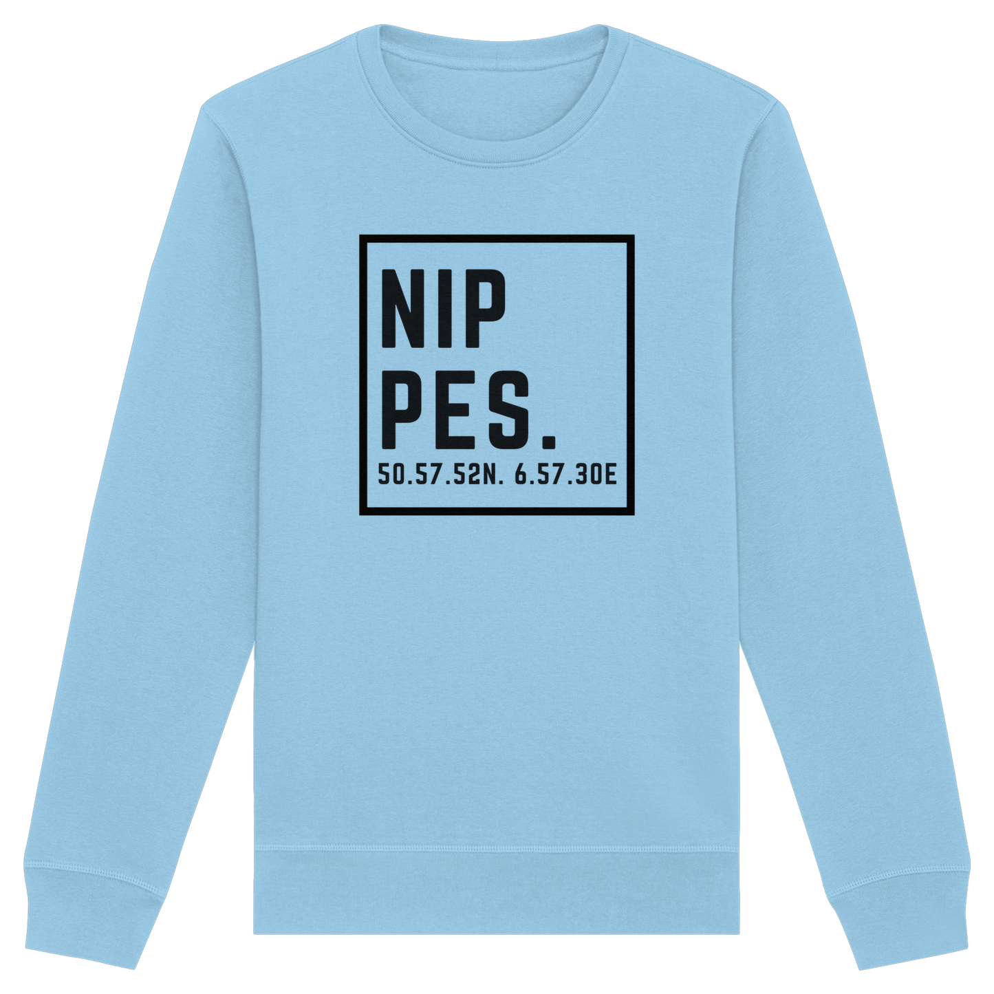 Nippes Koordinaten (großer Druck auf der Brust) - Organic Basic Unisex Sweatshirt