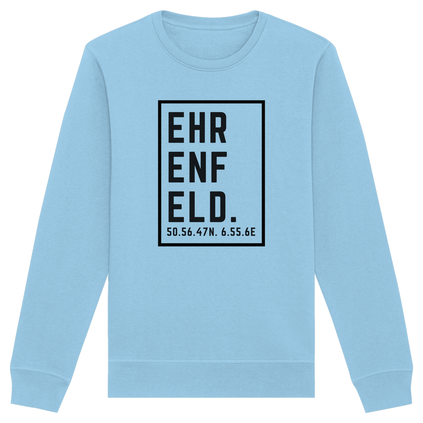 Ehrenfeld Koordinaten (großer Druck auf der Brust) - Organic Basic Unisex Sweatshirt