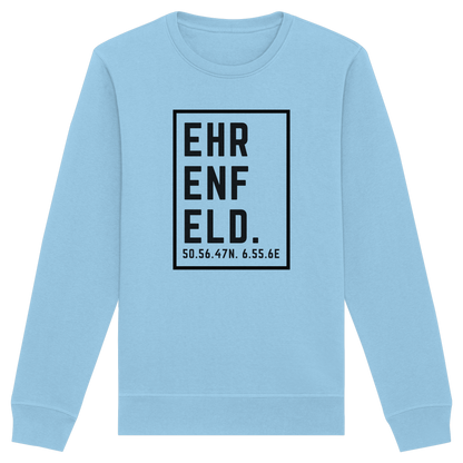 Ehrenfeld Koordinaten (großer Druck auf der Brust) - Organic Basic Unisex Sweatshirt