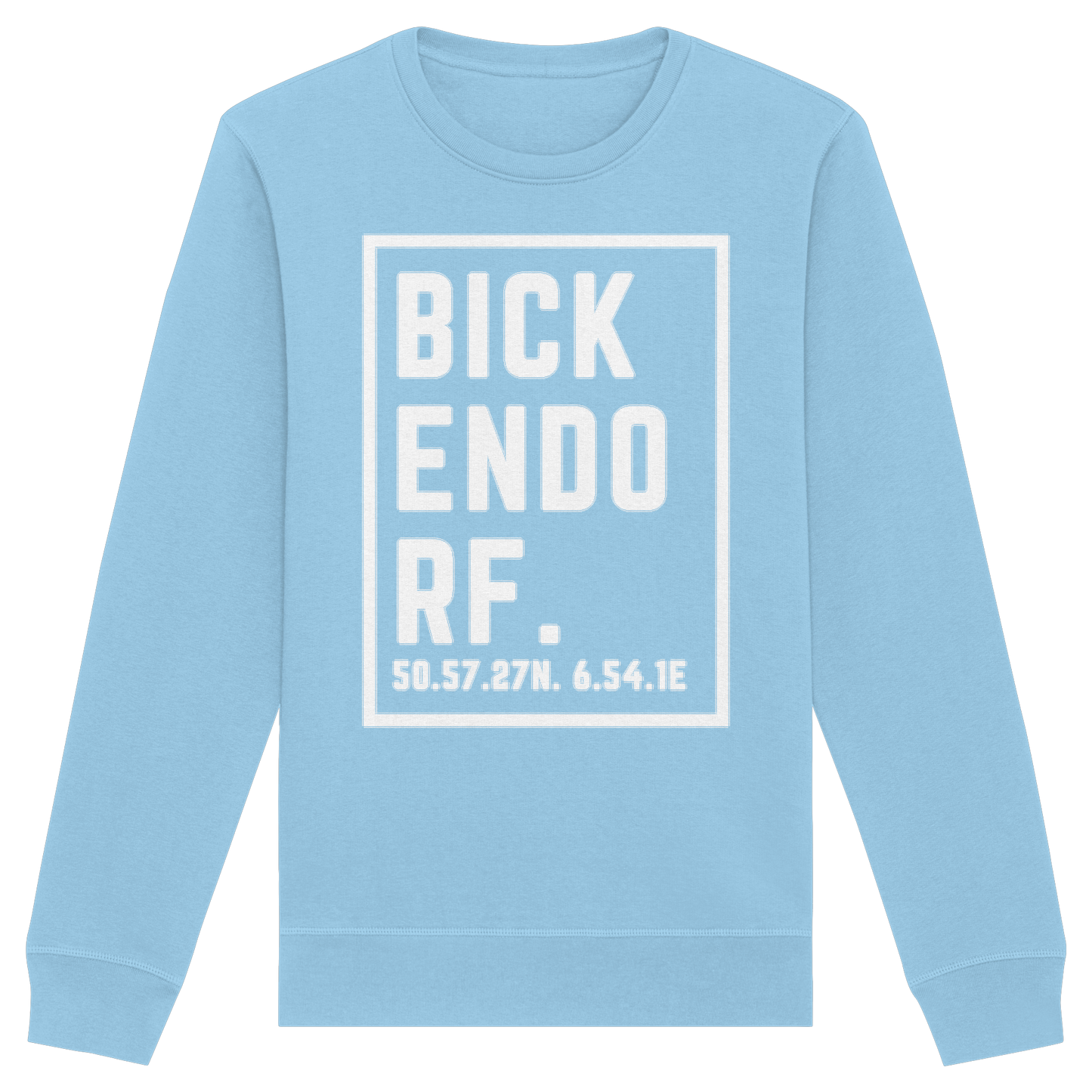 Bickendorf Koordinaten (großer Druck auf der Brust) - Organic Basic Unisex Sweatshirt