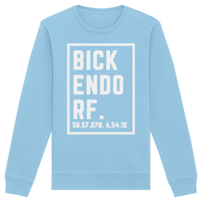 Bickendorf Koordinaten (großer Druck auf der Brust) - Organic Basic Unisex Sweatshirt