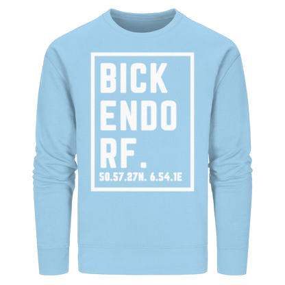 Bickendorf Koordinaten (großer Druck auf der Brust) - Organic Basic Unisex Sweatshirt