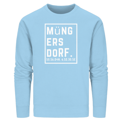 Müngersdorf Koordinaten (großer Druck auf der Brust) - Organic Basic Unisex Sweatshirt