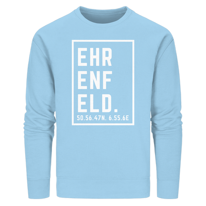 Ehrenfeld Koordinaten (großer Druck auf der Brust) - Organic Basic Unisex Sweatshirt