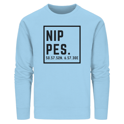 Nippes Koordinaten (großer Druck auf der Brust) - Organic Basic Unisex Sweatshirt