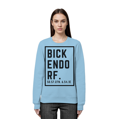 Bickendorf Koordinaten (großer Druck auf der Brust) - Organic Basic Unisex Sweatshirt
