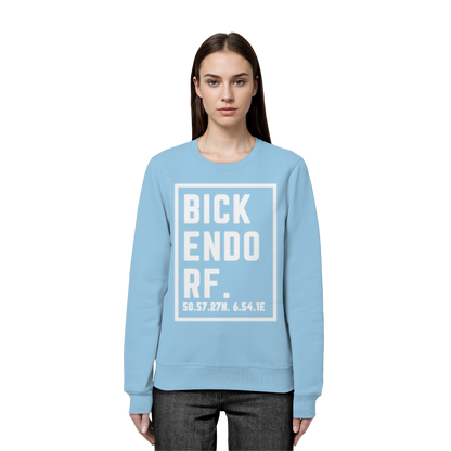 Bickendorf Koordinaten (großer Druck auf der Brust) - Organic Basic Unisex Sweatshirt