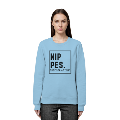 Nippes Koordinaten (großer Druck auf der Brust) - Organic Basic Unisex Sweatshirt
