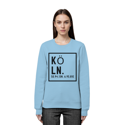 Köln Koordinaten (großer Druck auf der Brust) - Organic Basic Unisex Sweatshirt