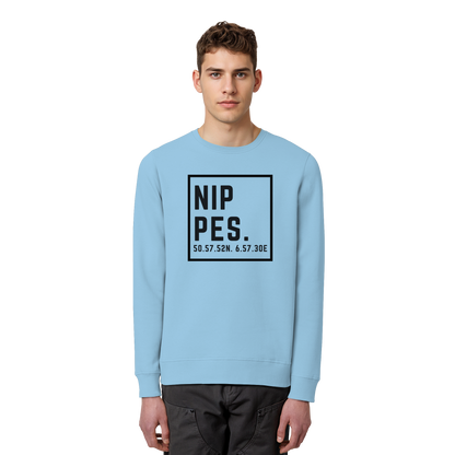 Nippes Koordinaten (großer Druck auf der Brust) - Organic Basic Unisex Sweatshirt