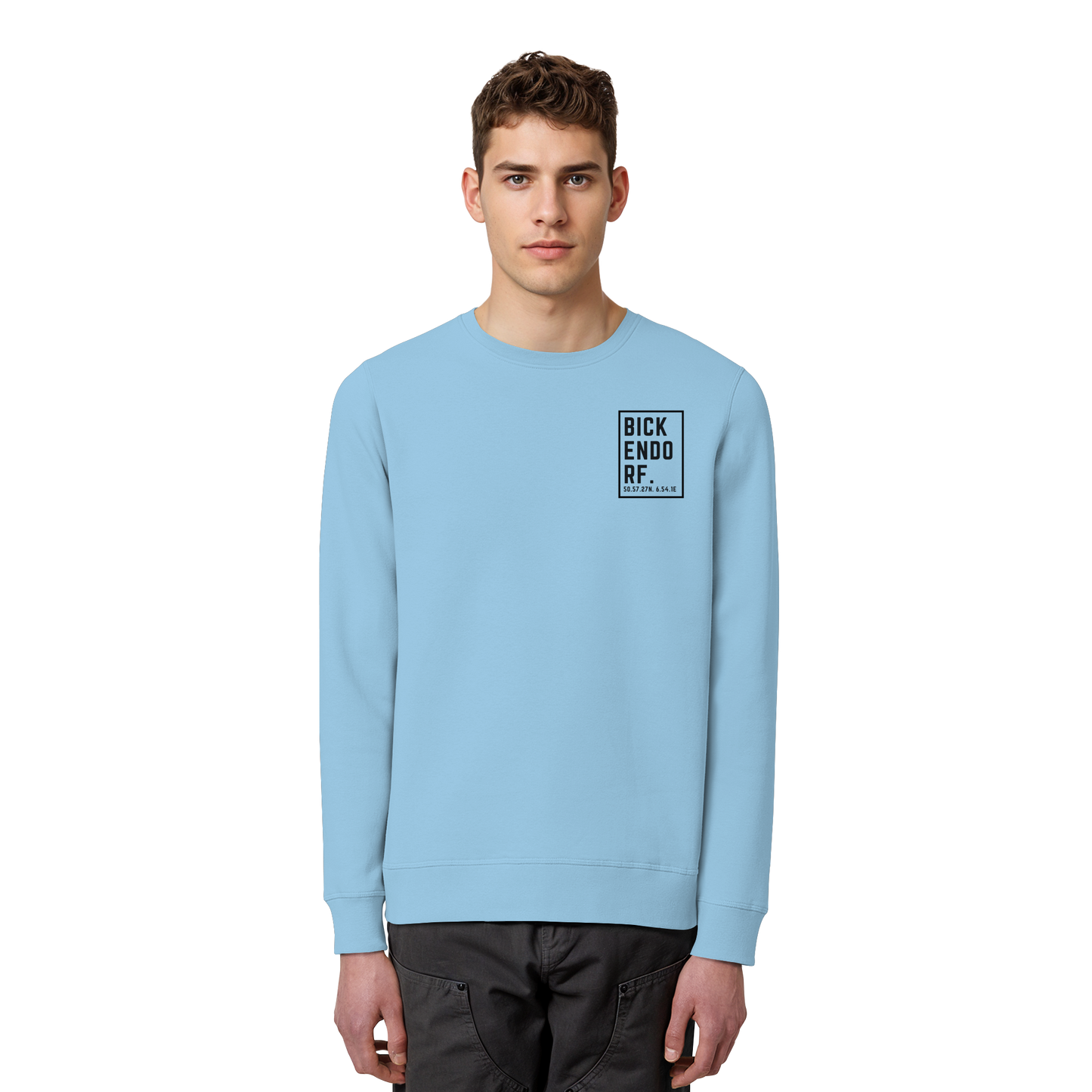 Bickendorf Koordinaten (kleiner Druck auf der Brust) - Organic Basic Unisex Sweatshirt