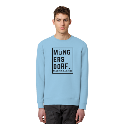 Müngersdorf Koordinaten (großer Druck auf der Brust) - Organic Basic Unisex Sweatshirt