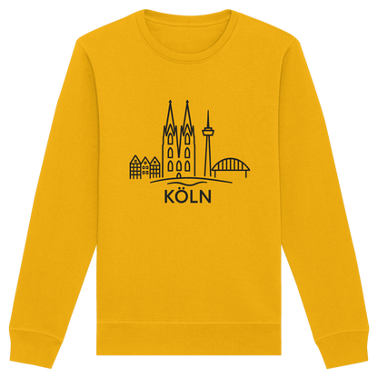 Köln Skyline (großer Druck auf der Brust) - Organic Basic Unisex Sweatshirt