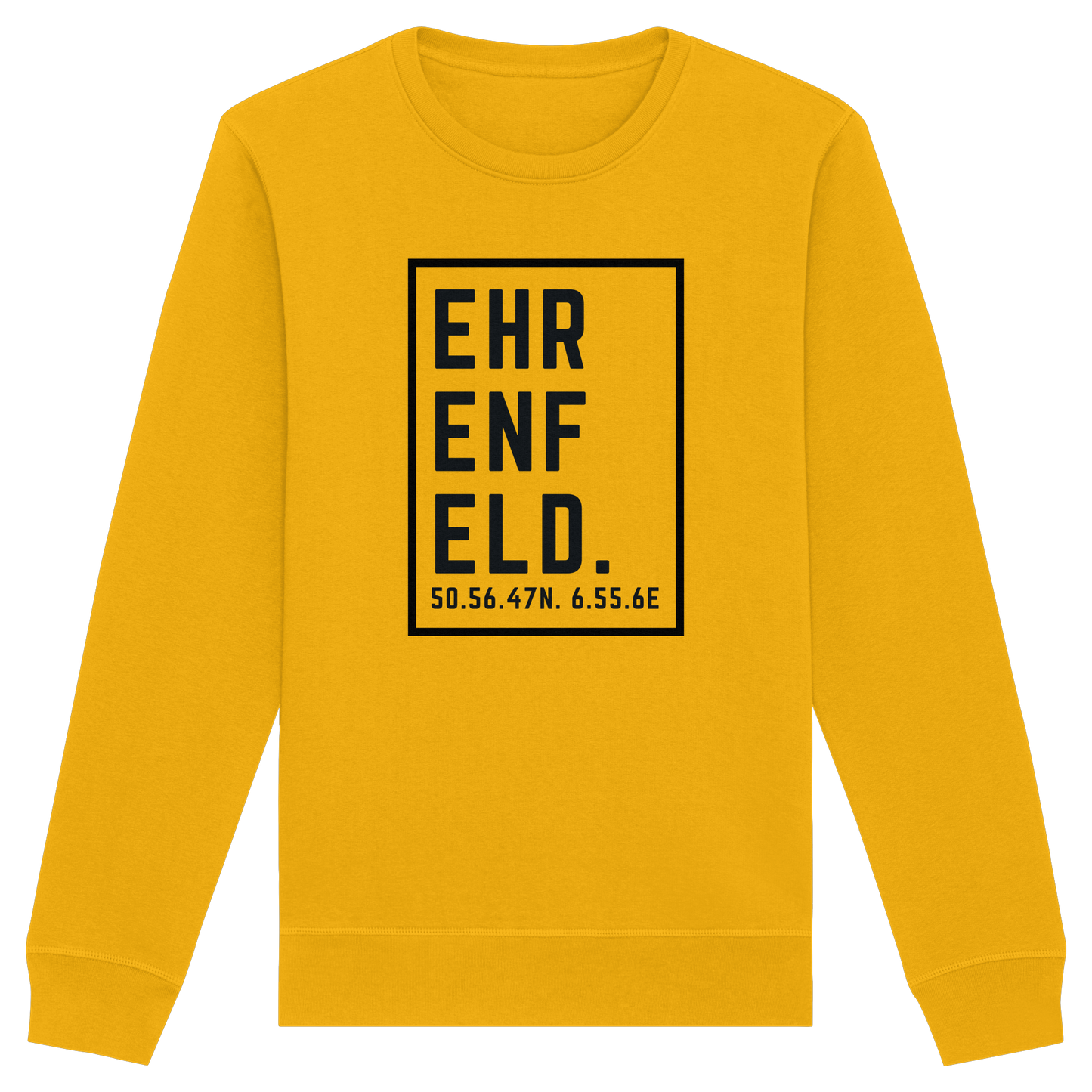 Ehrenfeld Koordinaten (großer Druck auf der Brust) - Organic Basic Unisex Sweatshirt