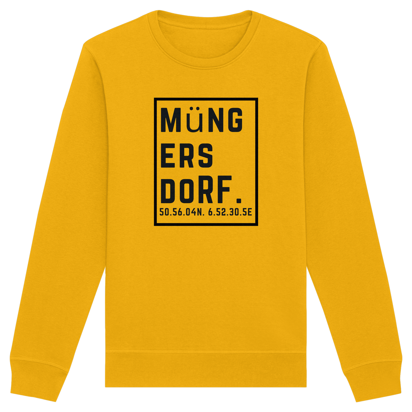 Müngersdorf Koordinaten (großer Druck auf der Brust) - Organic Basic Unisex Sweatshirt