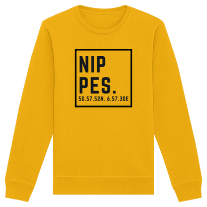 Nippes Koordinaten (großer Druck auf der Brust) - Organic Basic Unisex Sweatshirt