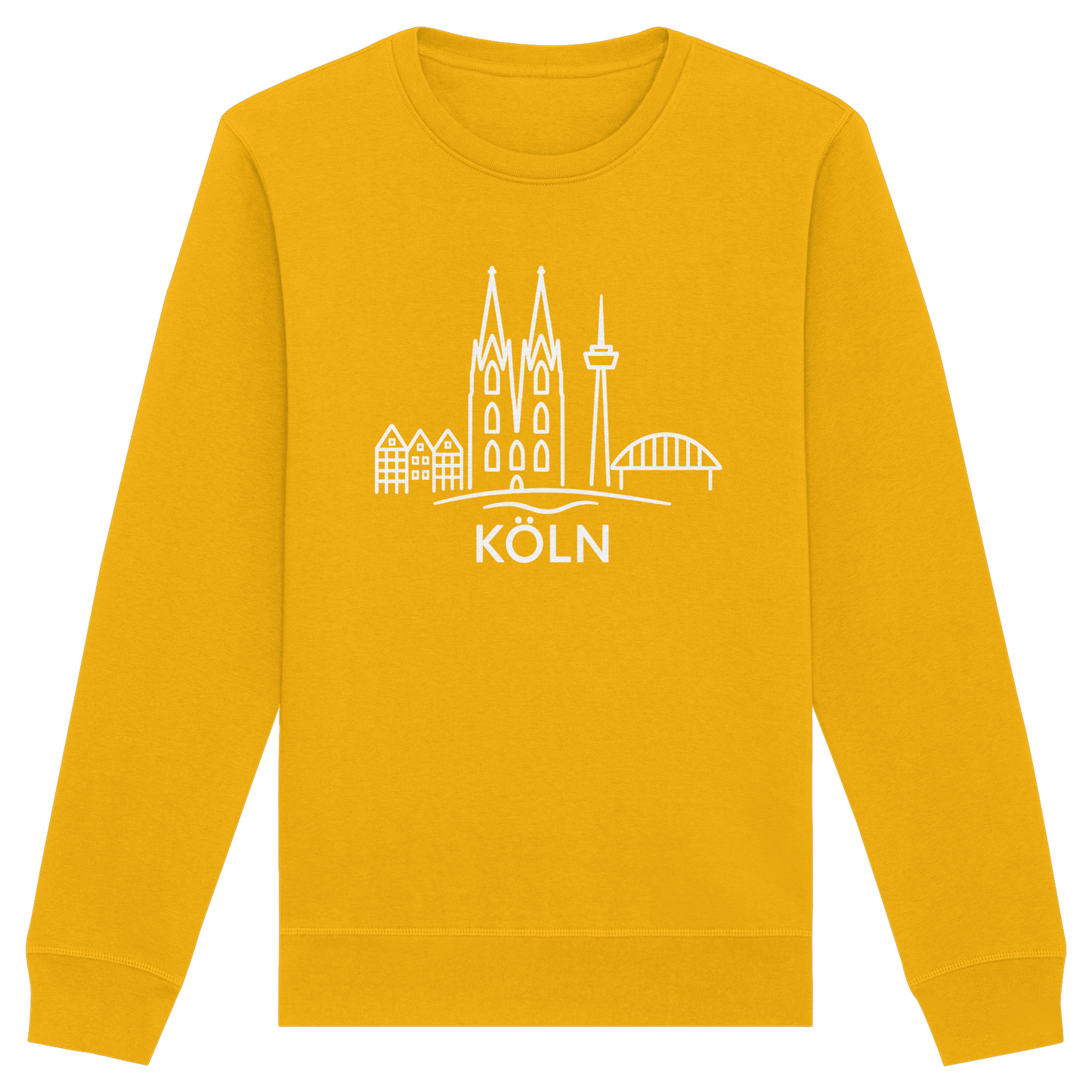 Köln Skyline (großer Druck auf der Brust) - Organic Basic Unisex Sweatshirt