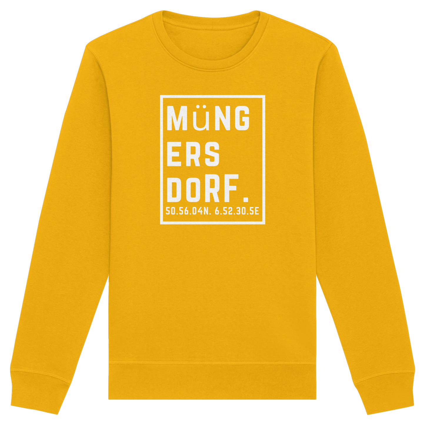 Müngersdorf Koordinaten (großer Druck auf der Brust) - Organic Basic Unisex Sweatshirt