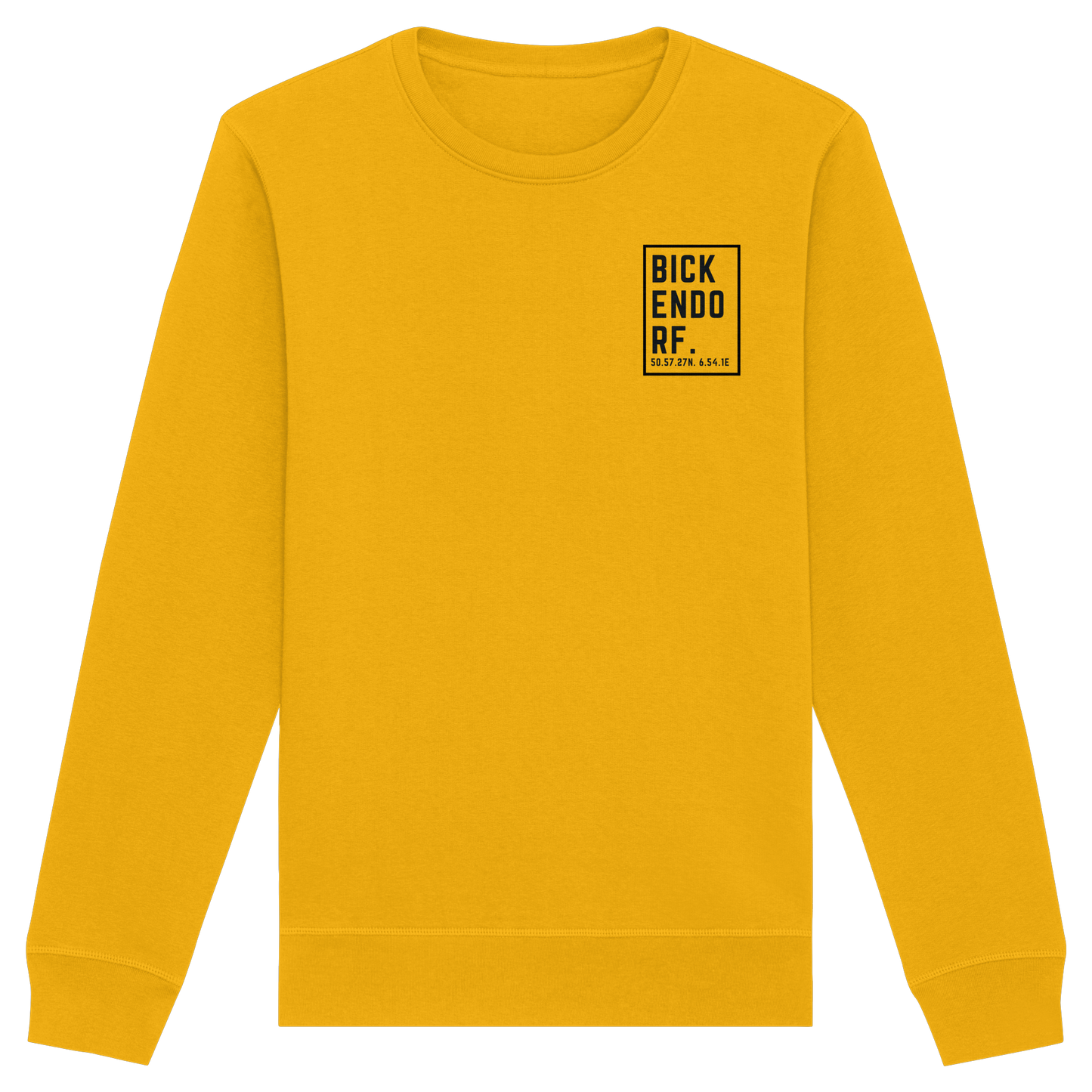 Bickendorf Koordinaten (kleiner Druck auf der Brust) - Organic Basic Unisex Sweatshirt