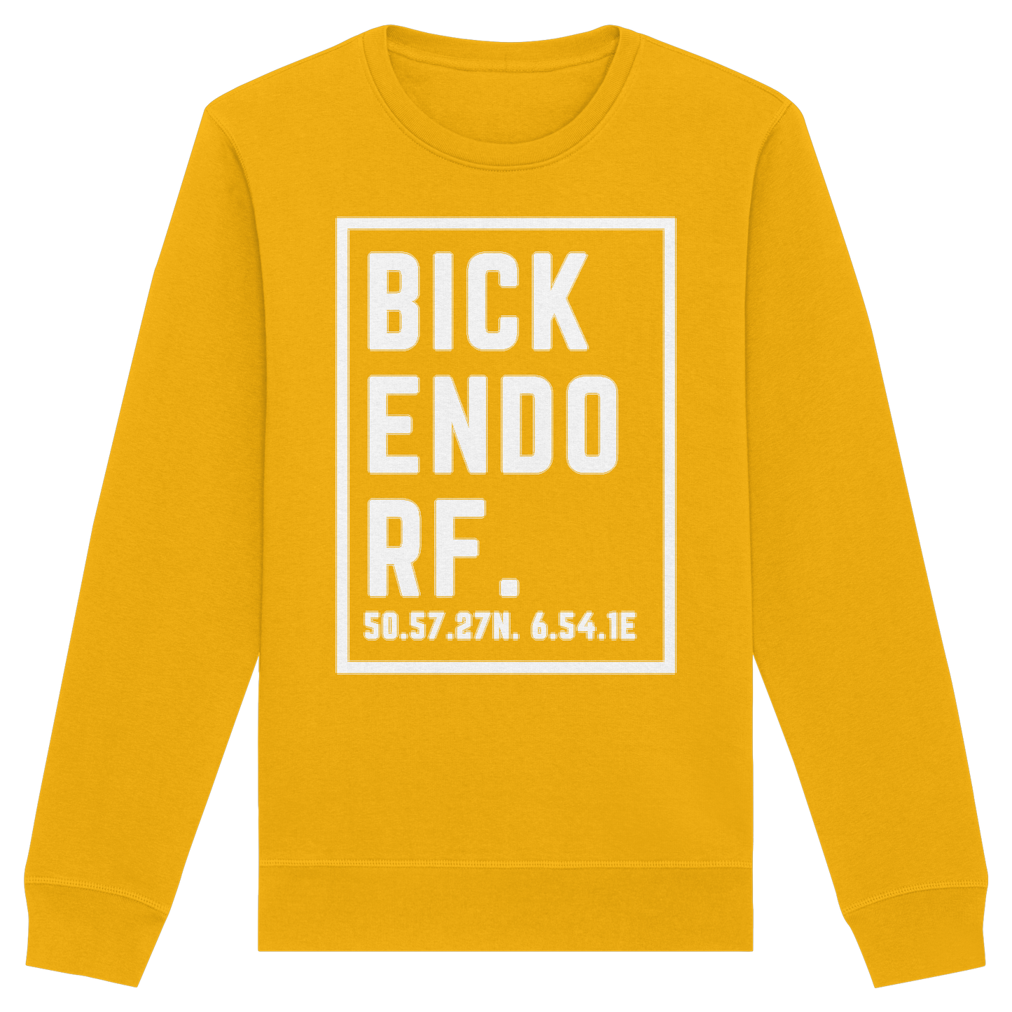 Bickendorf Koordinaten (großer Druck auf der Brust) - Organic Basic Unisex Sweatshirt