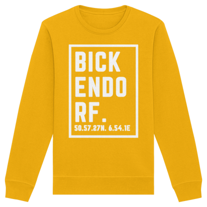 Bickendorf Koordinaten (großer Druck auf der Brust) - Organic Basic Unisex Sweatshirt