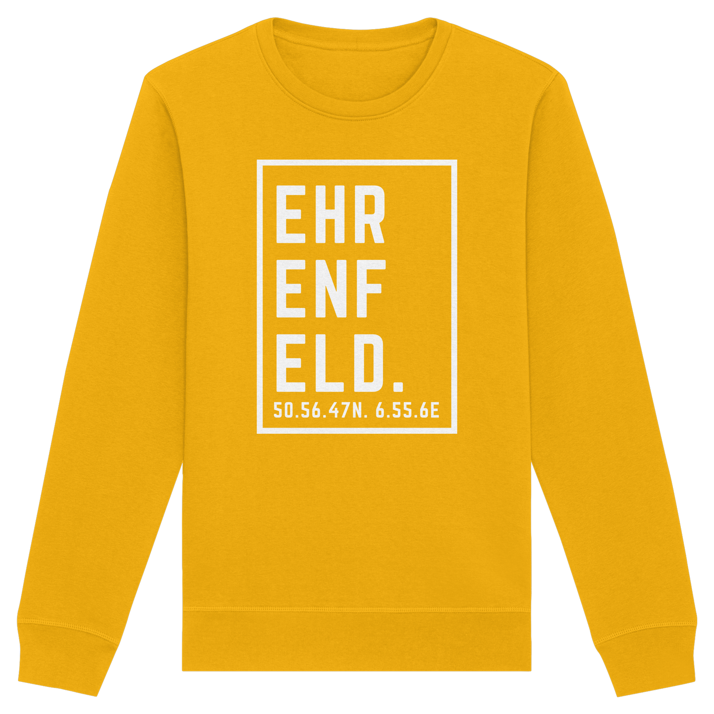 Ehrenfeld Koordinaten (großer Druck auf der Brust) - Organic Basic Unisex Sweatshirt
