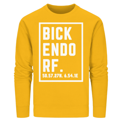 Bickendorf Koordinaten (großer Druck auf der Brust) - Organic Basic Unisex Sweatshirt