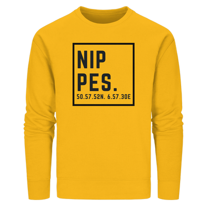 Nippes Koordinaten (großer Druck auf der Brust) - Organic Basic Unisex Sweatshirt