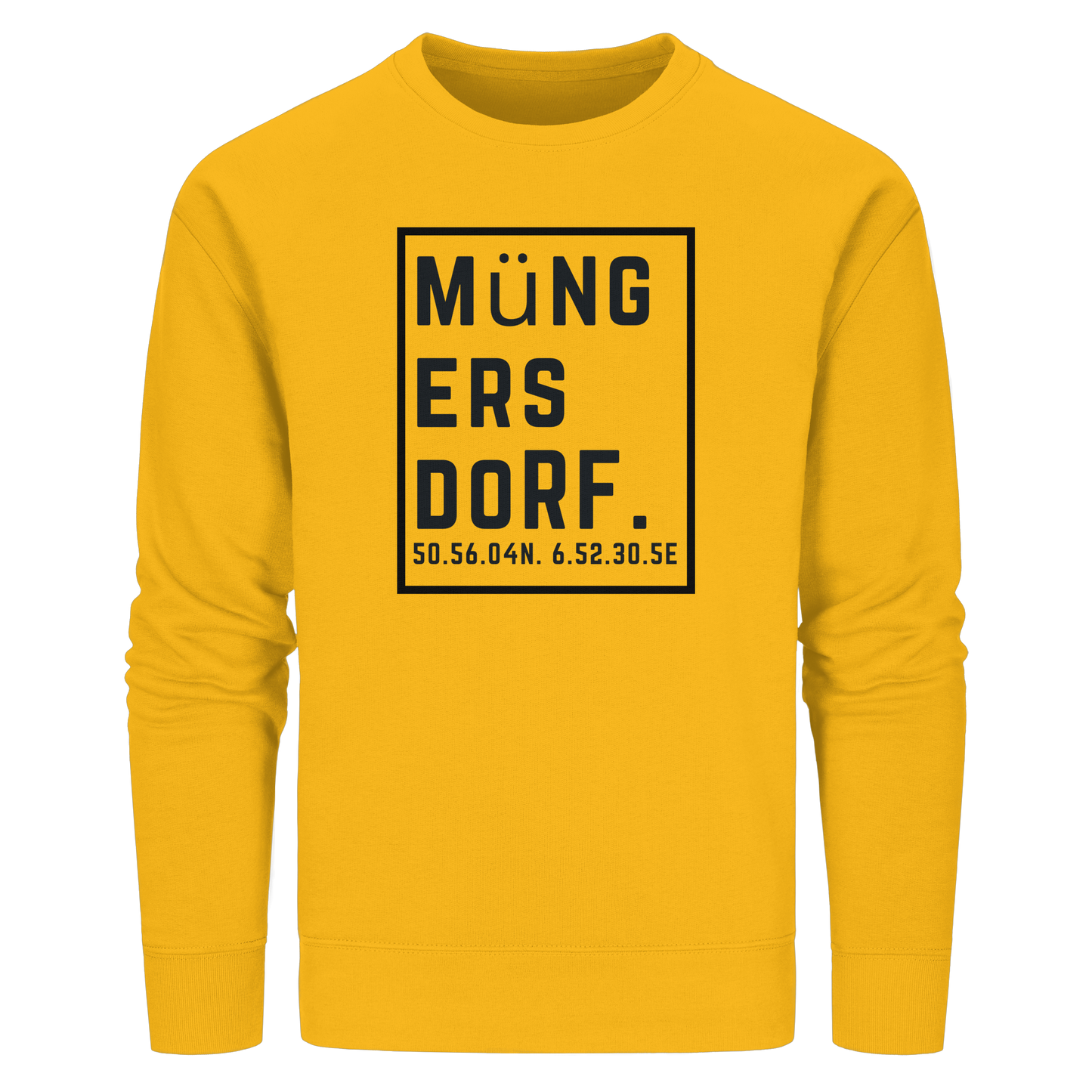 Müngersdorf Koordinaten (großer Druck auf der Brust) - Organic Basic Unisex Sweatshirt