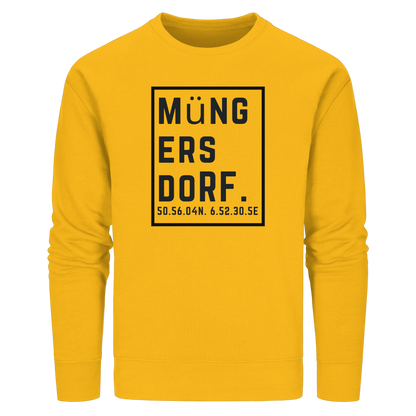 Müngersdorf Koordinaten (großer Druck auf der Brust) - Organic Basic Unisex Sweatshirt