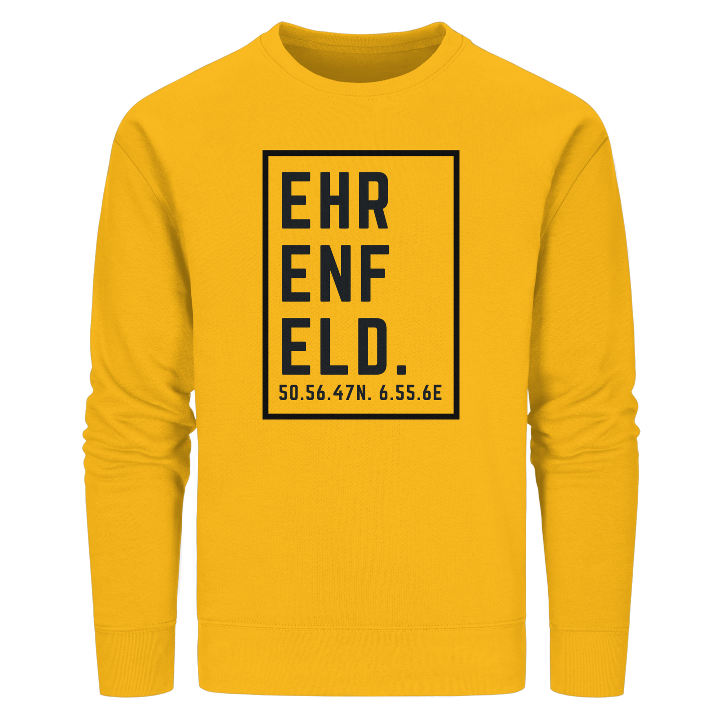 Ehrenfeld Koordinaten (großer Druck auf der Brust) - Organic Basic Unisex Sweatshirt