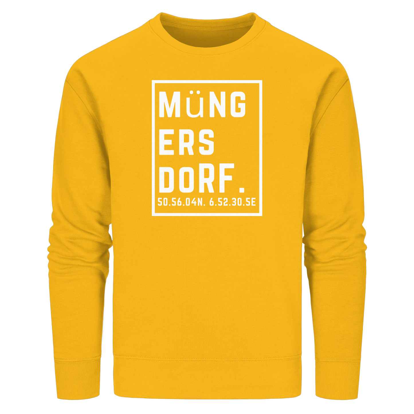 Müngersdorf Koordinaten (großer Druck auf der Brust) - Organic Basic Unisex Sweatshirt
