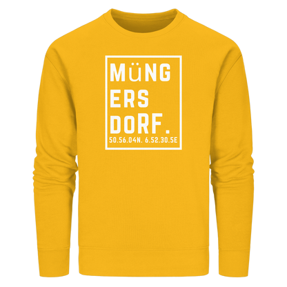 Müngersdorf Koordinaten (großer Druck auf der Brust) - Organic Basic Unisex Sweatshirt
