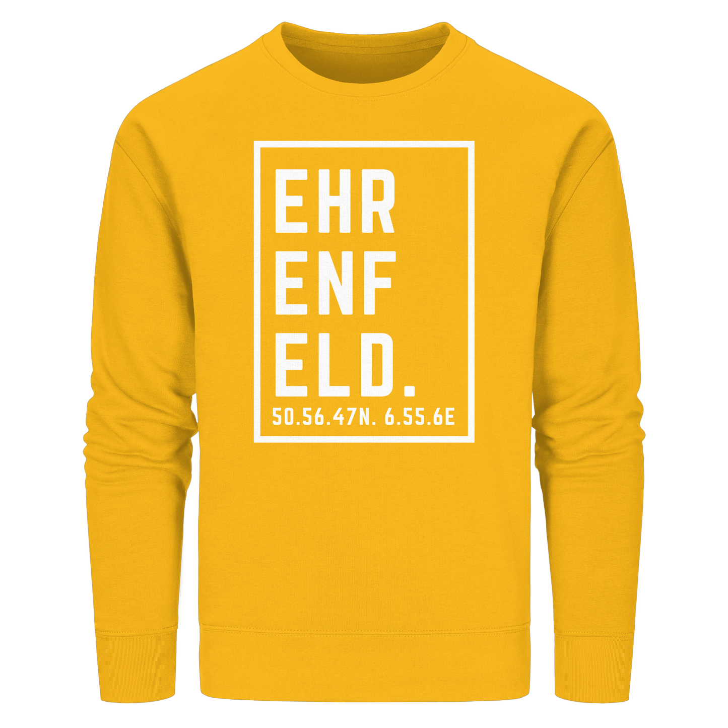 Ehrenfeld Koordinaten (großer Druck auf der Brust) - Organic Basic Unisex Sweatshirt