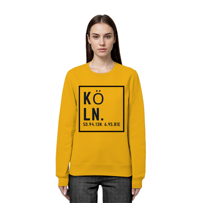 Köln Koordinaten (großer Druck auf der Brust) - Organic Basic Unisex Sweatshirt