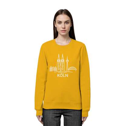 Köln Skyline (großer Druck auf der Brust) - Organic Basic Unisex Sweatshirt