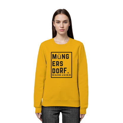 Müngersdorf Koordinaten (großer Druck auf der Brust) - Organic Basic Unisex Sweatshirt