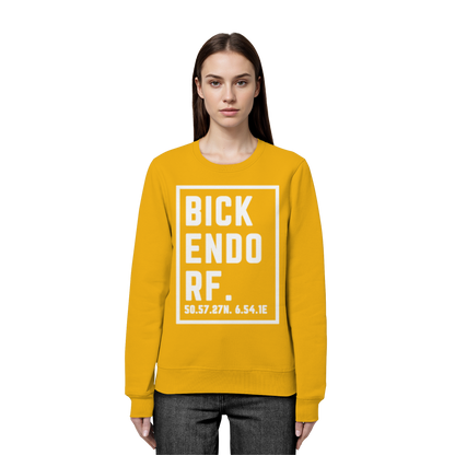 Bickendorf Koordinaten (großer Druck auf der Brust) - Organic Basic Unisex Sweatshirt