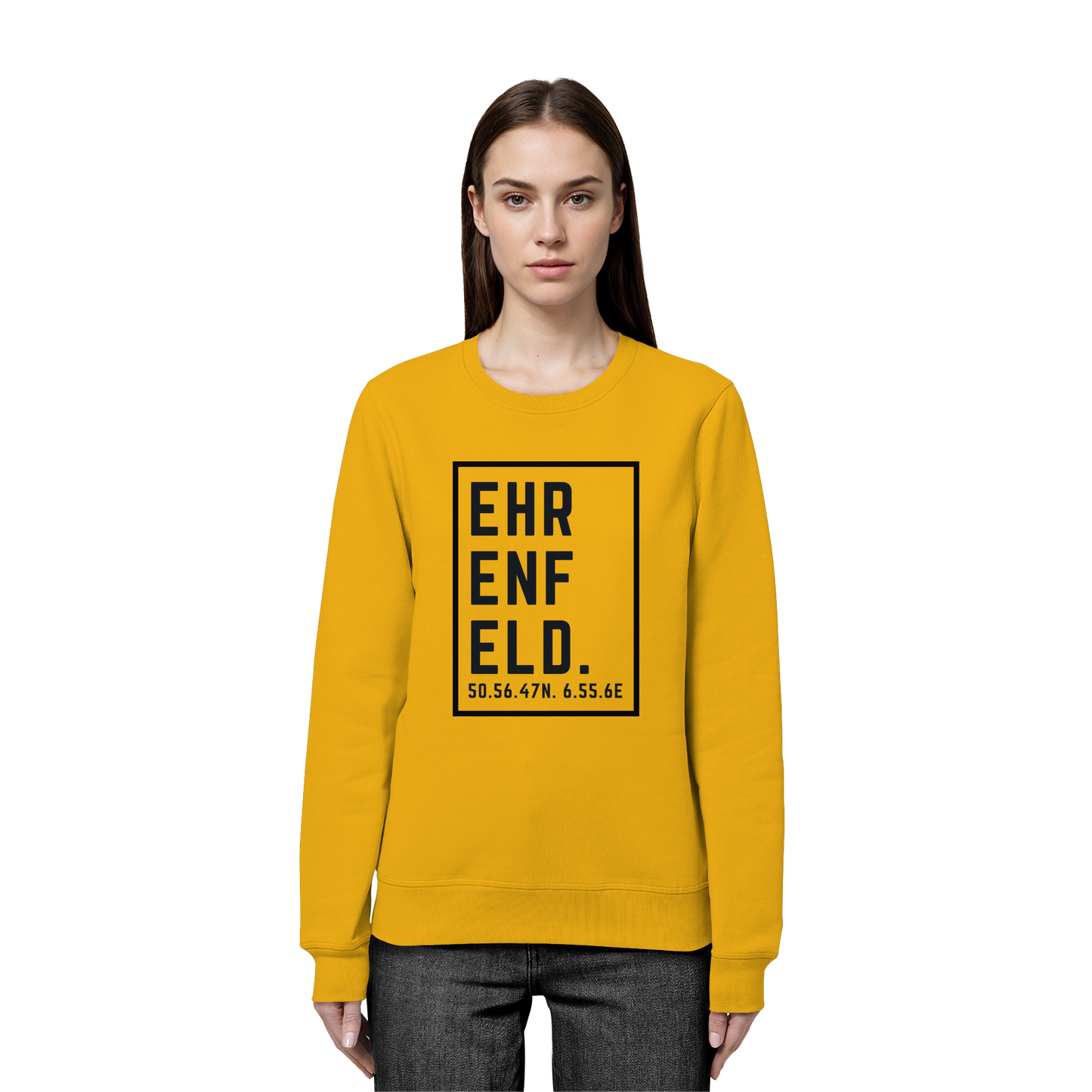 Ehrenfeld Koordinaten (großer Druck auf der Brust) - Organic Basic Unisex Sweatshirt