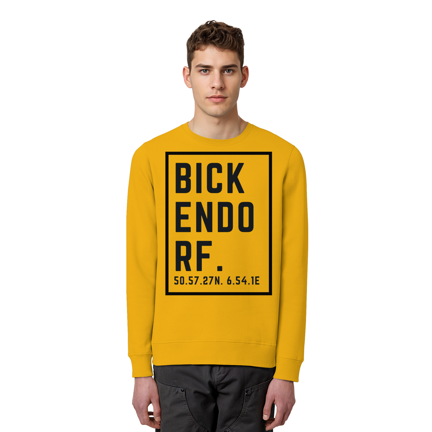 Bickendorf Koordinaten (großer Druck auf der Brust) - Organic Basic Unisex Sweatshirt