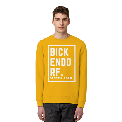 Bickendorf Koordinaten (großer Druck auf der Brust) - Organic Basic Unisex Sweatshirt