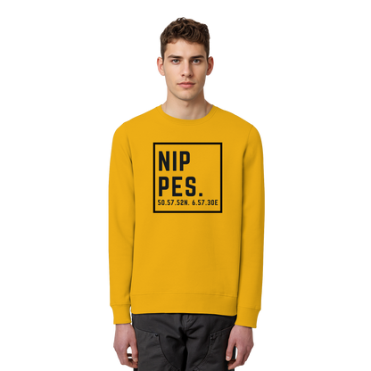 Nippes Koordinaten (großer Druck auf der Brust) - Organic Basic Unisex Sweatshirt