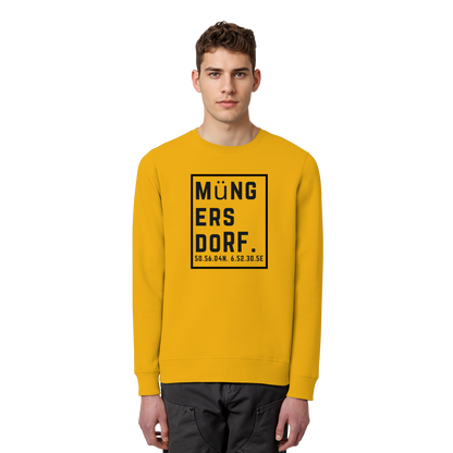 Müngersdorf Koordinaten (großer Druck auf der Brust) - Organic Basic Unisex Sweatshirt
