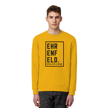 Ehrenfeld Koordinaten (großer Druck auf der Brust) - Organic Basic Unisex Sweatshirt