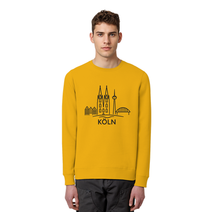 Köln Skyline (großer Druck auf der Brust) - Organic Basic Unisex Sweatshirt