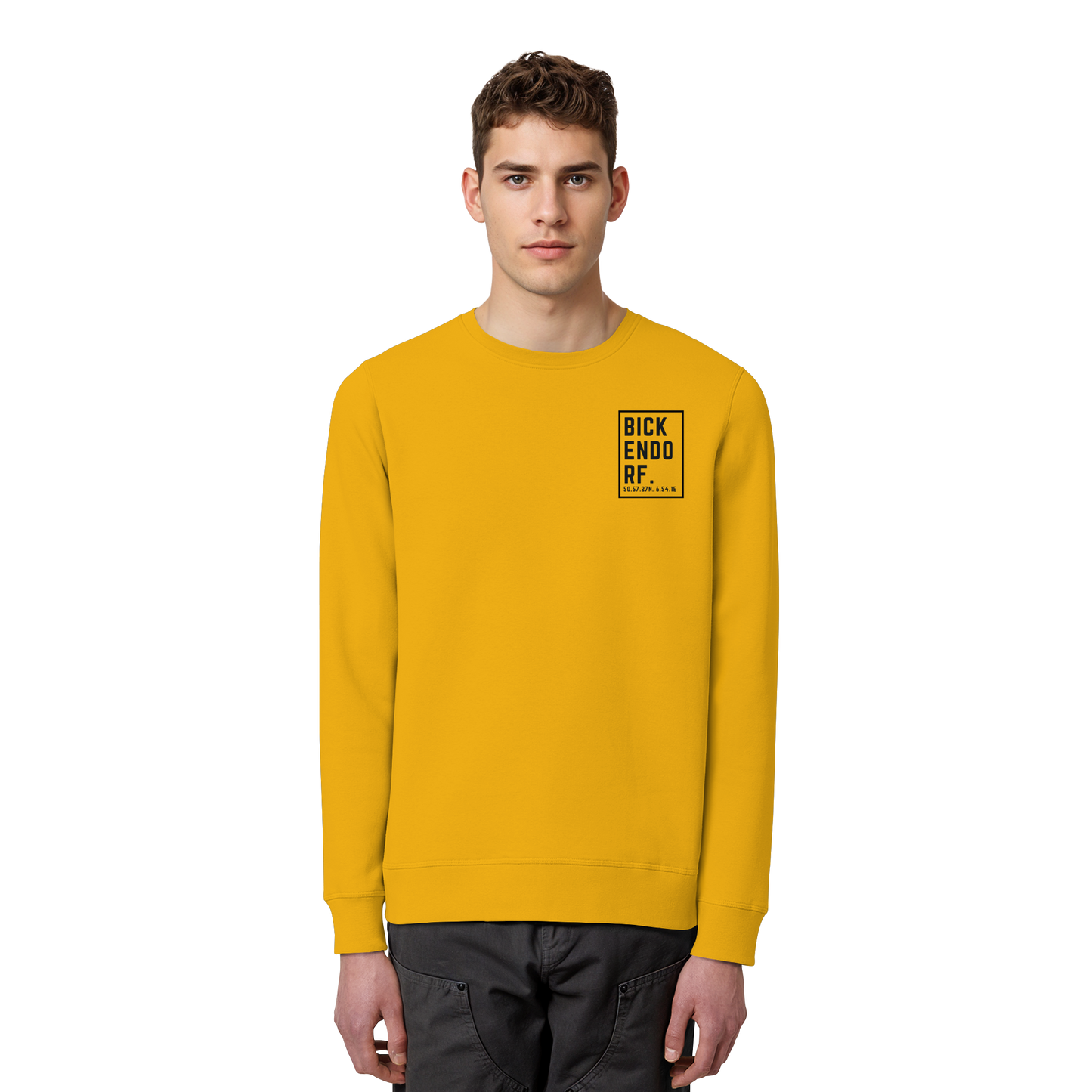 Bickendorf Koordinaten (kleiner Druck auf der Brust) - Organic Basic Unisex Sweatshirt
