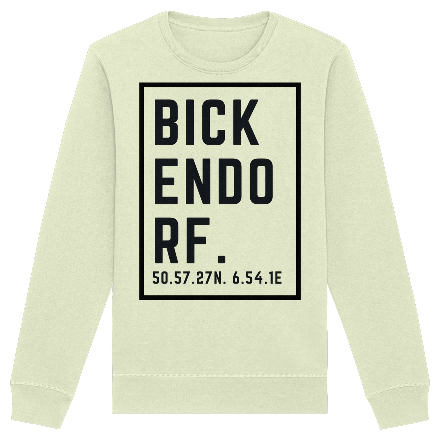 Bickendorf Koordinaten (großer Druck auf der Brust) - Organic Basic Unisex Sweatshirt