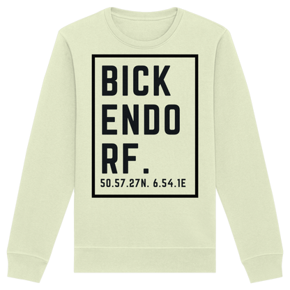 Bickendorf Koordinaten (großer Druck auf der Brust) - Organic Basic Unisex Sweatshirt